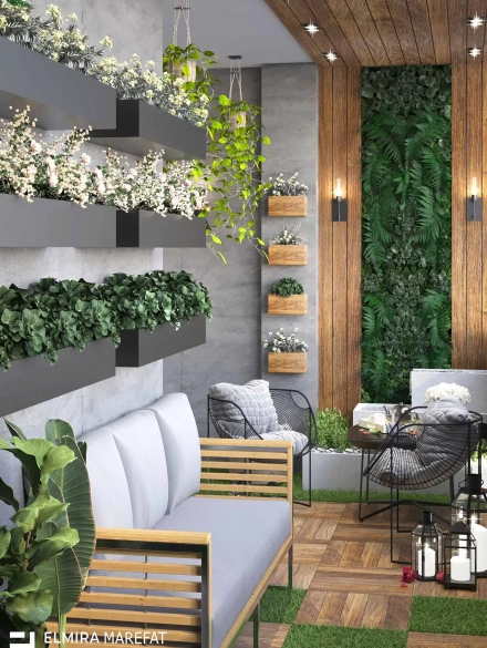 طراحی-بالکن-سبز