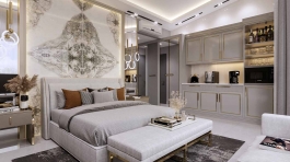 طراحی سوئیت هتلی در ویلای هروی