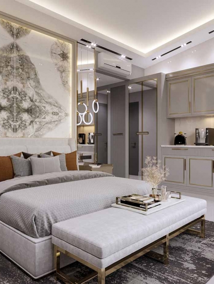 طراحی سوئیت هتلی در ویلای هروی