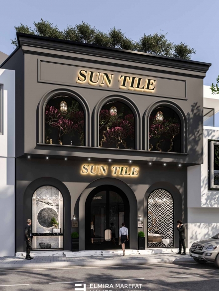 طراحی شوروم کاشی و سرامیک